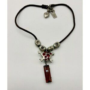 Otazu Swarovski Crystal Encrusted Heart-Pendant Necklace Handcrafted-RARE